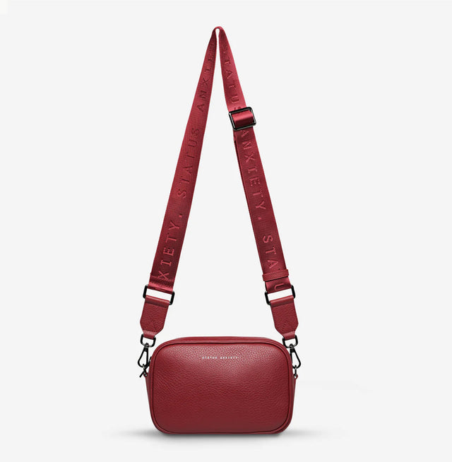STATUS ANXIETY - Plunder - Web Strap - Rouge-Bags-Status Anxiety-UPTOWN LOCAL