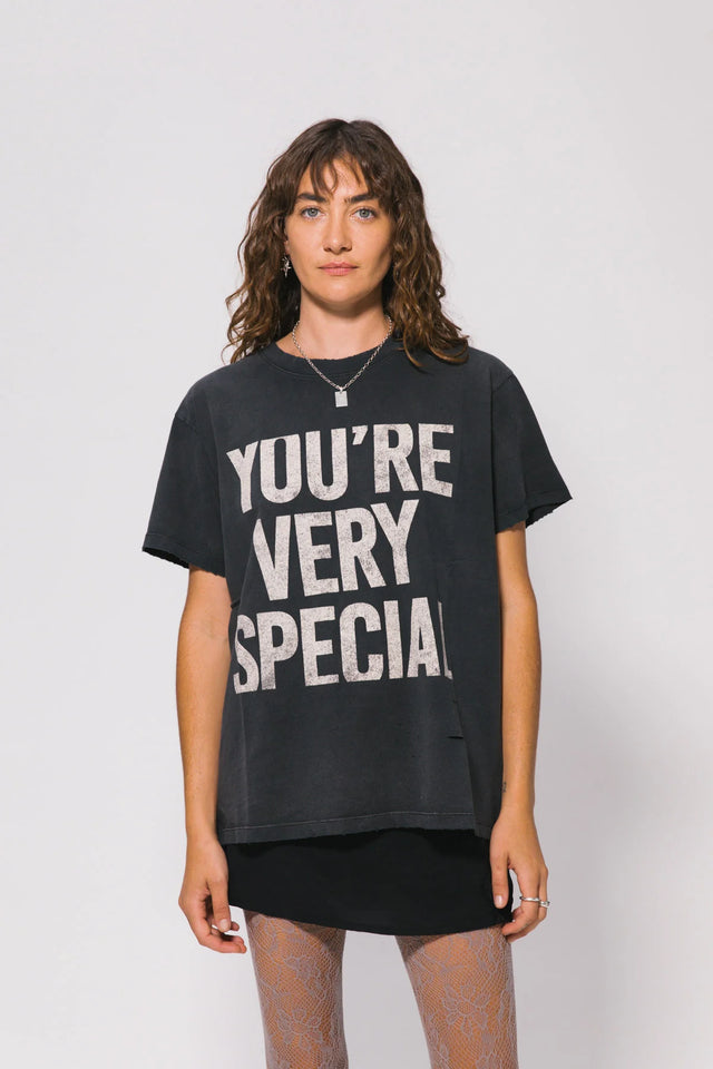 SOMETHING VERY SPECIAL - YVS Trashed Tee - Vintage Black-tee-Something Very Special-S-UPTOWN LOCAL