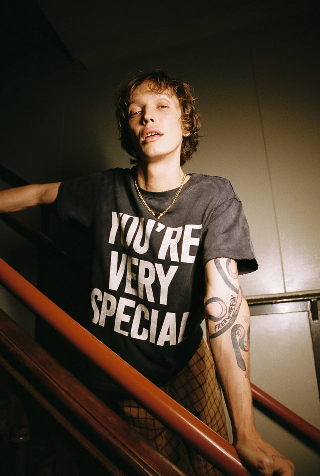 SOMETHING VERY SPECIAL - YVS Trashed Tee - Vintage Black-tee-Something Very Special-S-UPTOWN LOCAL