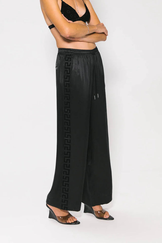 SOMETHING VERY SPECIAL - Geo Vacay Pant - Black Panel-Pants-Something Very Special-XS-UPTOWN LOCAL