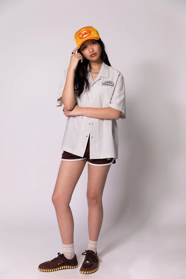 SOMETHING VERY SPECIAL - Work Shirt - Seersucker-Shirts-Something Very Special-XS-UPTOWN LOCAL