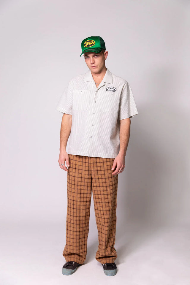 SOMETHING VERY SPECIAL - Work Shirt - Seersucker-Shirts-Something Very Special-XS-UPTOWN LOCAL