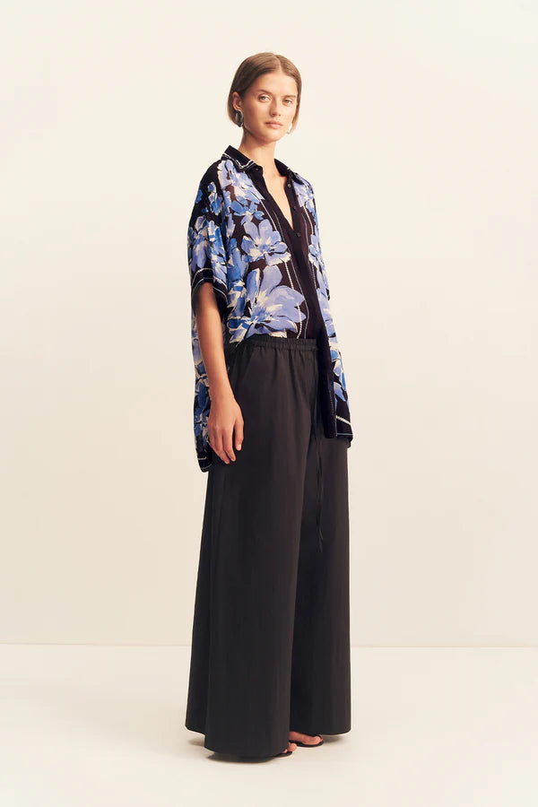 SHONA JOY - Sabine Shirt - Bluewing Mosaic-Shirts-Shona Joy-6-UPTOWN LOCAL