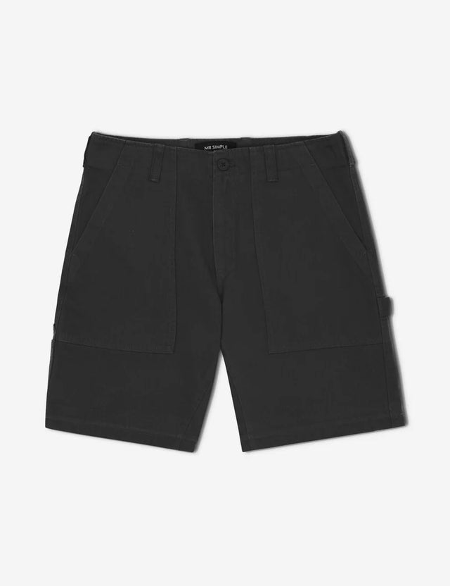 MR SIMPLE - Carpenter Walk Short - Vintage Black-Pants-Mr. Simple-30-UPTOWN LOCAL
