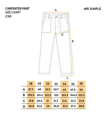 MR SIMPLE - Carpenter Pant - Camel-Pants-Mr. Simple-30-UPTOWN LOCAL