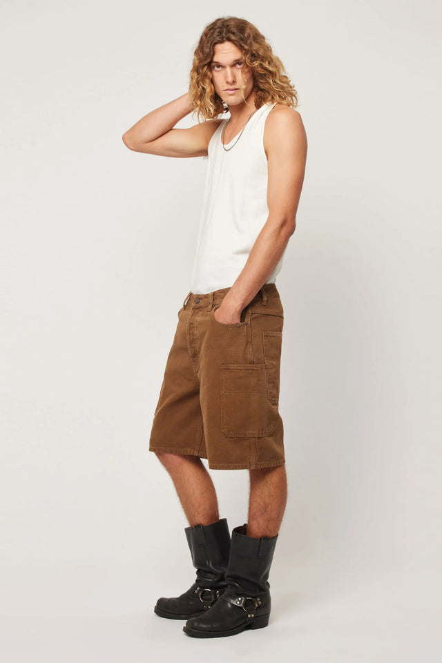 ROLLAS - Big Electric Canvas Short - Caramel-Shorts-Rolla's-30-UPTOWN LOCAL