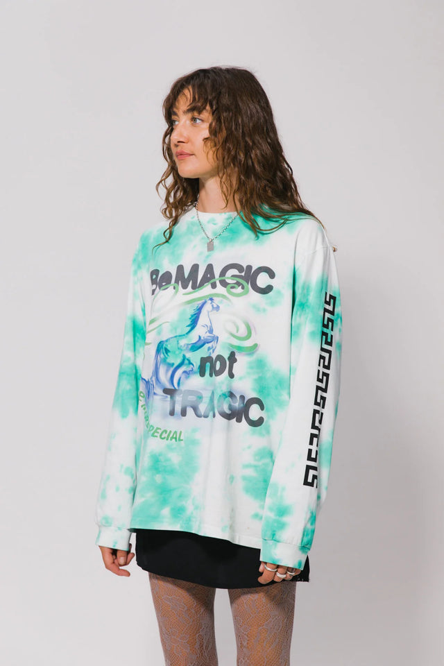 SOMETHING VERY SPECIAL - Be Magic LS Tee - Tie Dye-T-Shirts-Something Very Special-XS-UPTOWN LOCAL