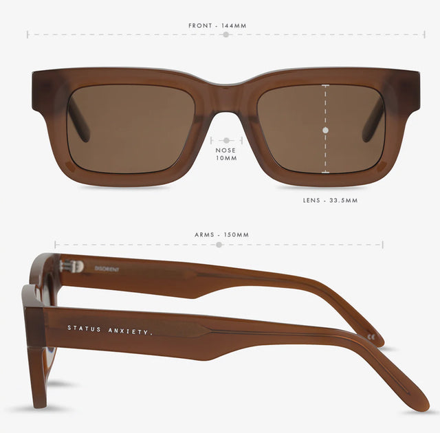 STATUS ANXIETY - Disorient - Brown-Sunglasses-Status Anxiety-UPTOWN LOCAL