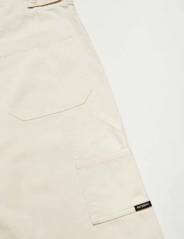 MR SIMPLE - Carpenter Pant - Off White-Pants-Mr. Simple-30-UPTOWN LOCAL