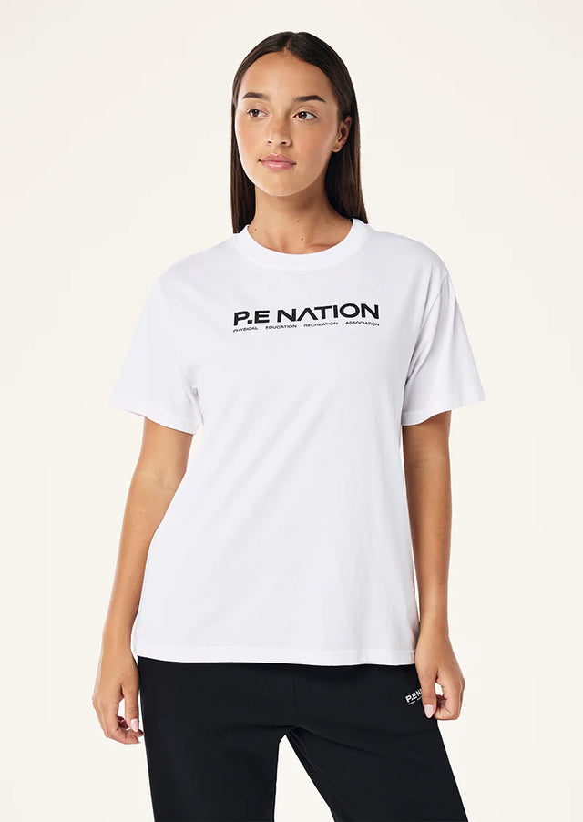 PE NATION - Aero SS Tee - Optic White-T-Shirts-PE Nation-XS-UPTOWN LOCAL