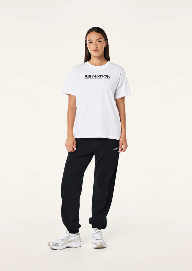 PE NATION - Aero SS Tee - Optic White-T-Shirts-PE Nation-XS-UPTOWN LOCAL