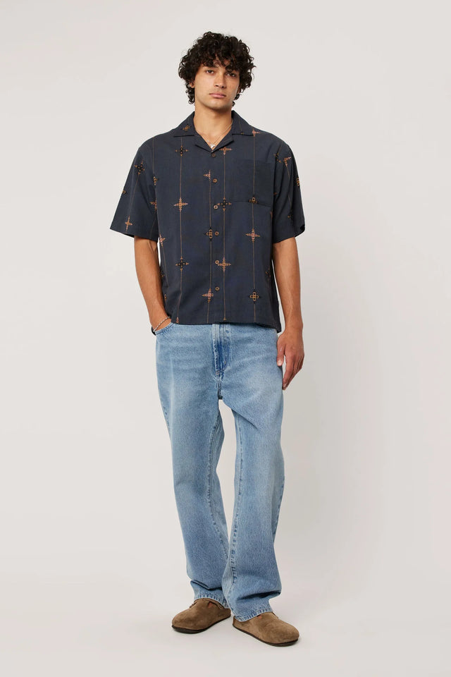 ROLLAS - Kings Cross Bowler - Deep Ink-Shirts-Rolla's-S-UPTOWN LOCAL