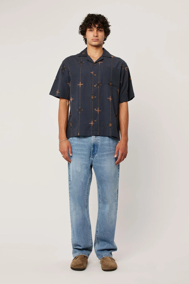 ROLLAS - Kings Cross Bowler - Deep Ink-Shirts-Rolla's-S-UPTOWN LOCAL