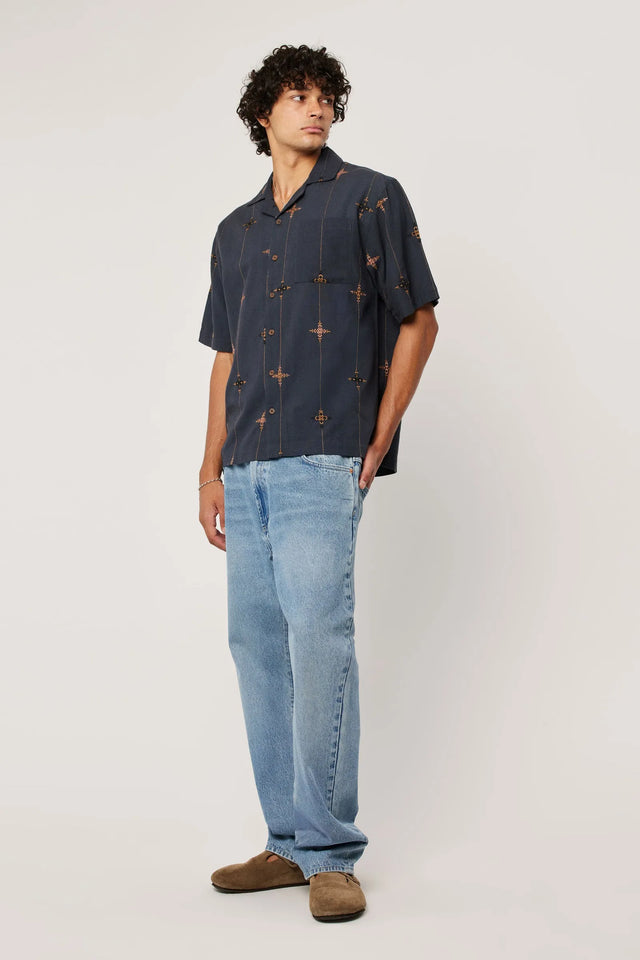 ROLLAS - Kings Cross Bowler - Deep Ink-Shirts-Rolla's-S-UPTOWN LOCAL