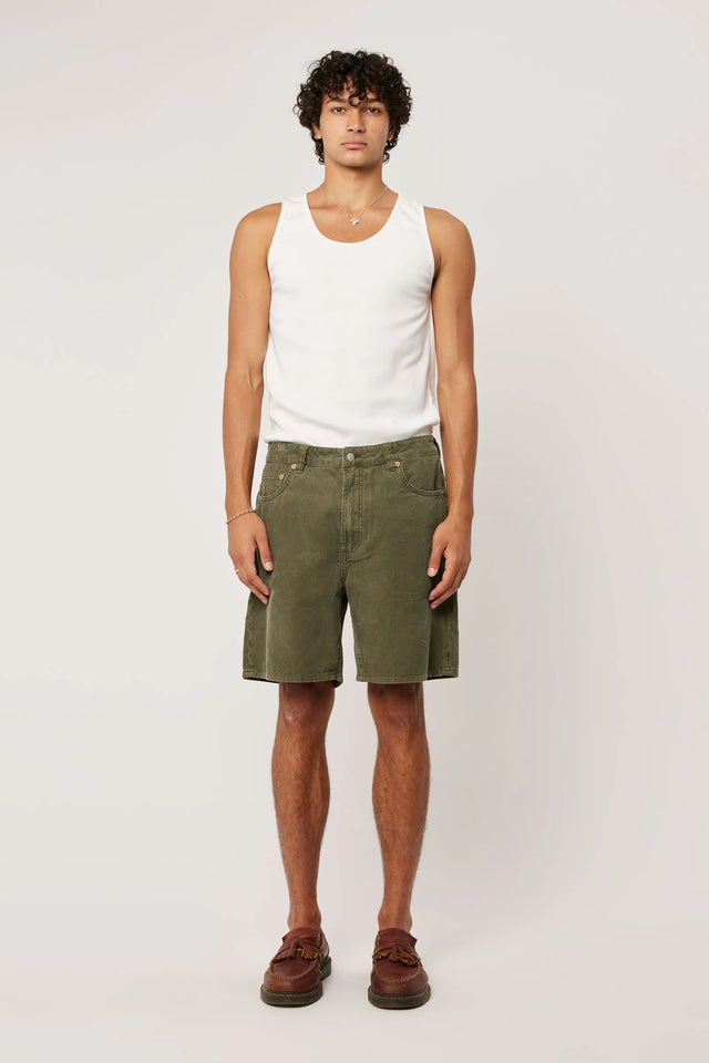 ROLLAS - Ezy Cord Short - Olive-Shorts-Rolla's-30-UPTOWN LOCAL