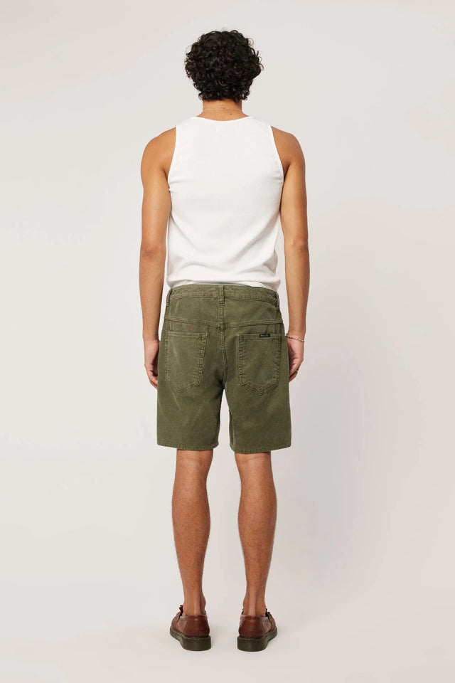 ROLLAS - Ezy Cord Short - Olive-Shorts-Rolla's-30-UPTOWN LOCAL