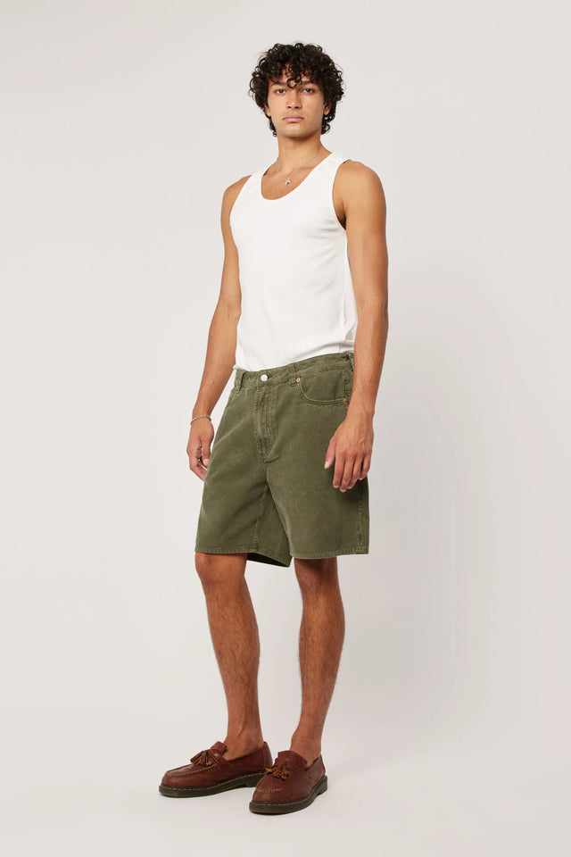 ROLLAS - Ezy Cord Short - Olive-Shorts-Rolla's-30-UPTOWN LOCAL