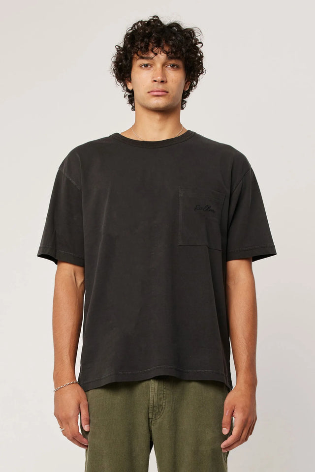 ROLLAS - Ezy Rollas Tee - Washed Black-T-Shirts-Rolla's-S-UPTOWN LOCAL