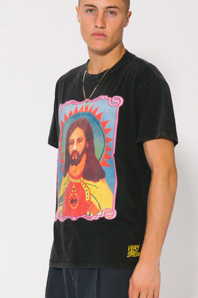 SOMETHING VERY SPECIAL - Saving Grace Vintage Tee - Black-T-Shirts-Something Very Special-S-UPTOWN LOCAL