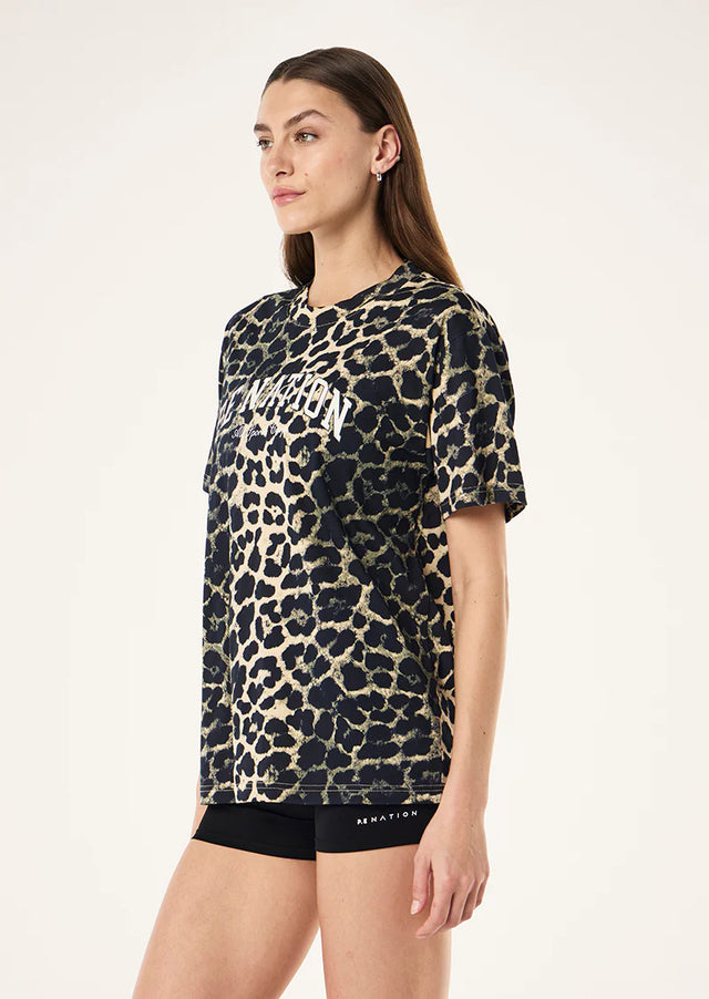 PE NATION - Heritage Tee - Leopard-T-Shirts-PE Nation-XS-UPTOWN LOCAL