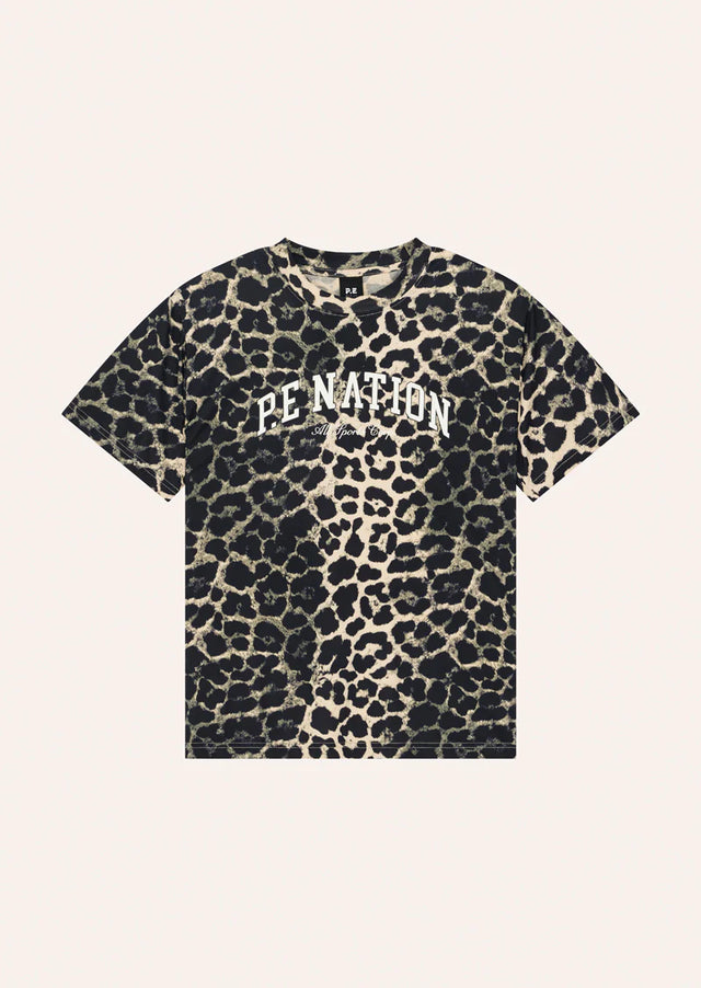 PE NATION - Heritage Tee - Leopard-T-Shirts-PE Nation-XS-UPTOWN LOCAL