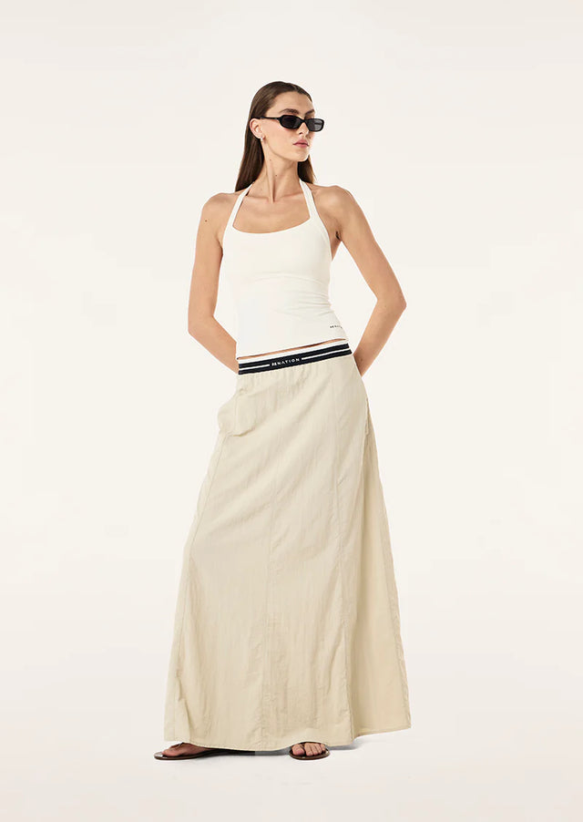 PE NATION - Avant Skirt - Oatmeal-Skirts-PE Nation-XS-UPTOWN LOCAL