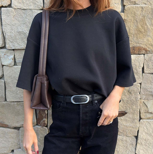 STATUS ANXIETY - Final Loop - Black Nappa / Silver-Belts-Status Anxiety-S/M-UPTOWN LOCAL