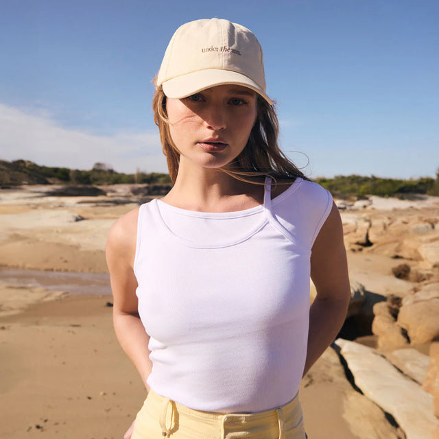 STATUS ANXIETY - Under the Sun Cap - Cream-Caps-Status Anxiety-UPTOWN LOCAL