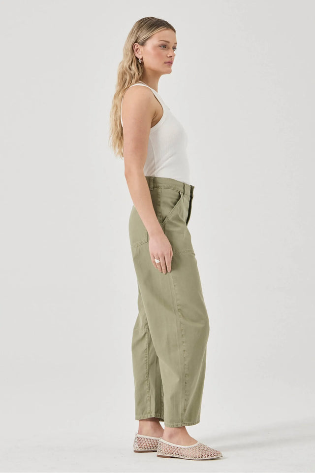 ROLLAS - Gigi Barrel Drill - Summer Olive-Denim-Rolla's-24-UPTOWN LOCAL