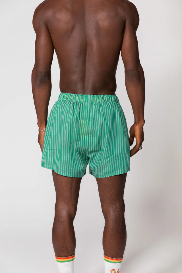 SOMETHING VERY SPECIAL - Green Stripe Boxer Shorts-Boxer-Something Very Special-S-UPTOWN LOCAL