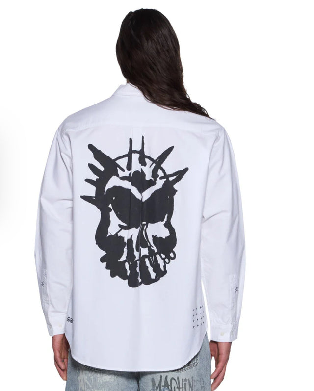 KSUBI - Graffiti Anti Button Down LS - White-Shirts-Ksubi-S-UPTOWN LOCAL