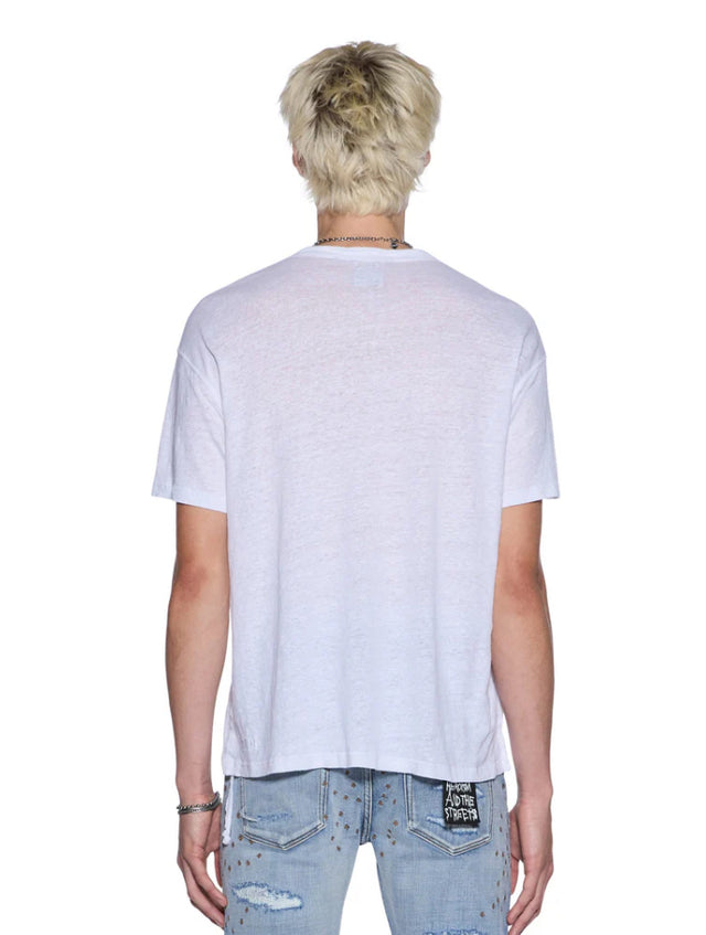 KSUBI - Sid Linen SS Tee - White-T-Shirts-Ksubi-S-UPTOWN LOCAL