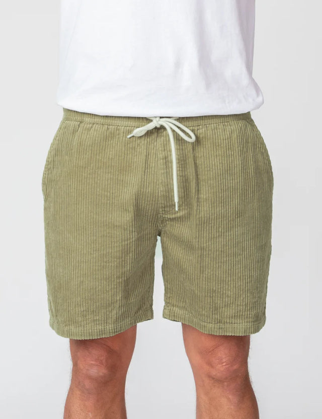 MR SIMPLE - Burbank Cord Short - Slate Green-Shorts-Mr. Simple-S-UPTOWN LOCAL
