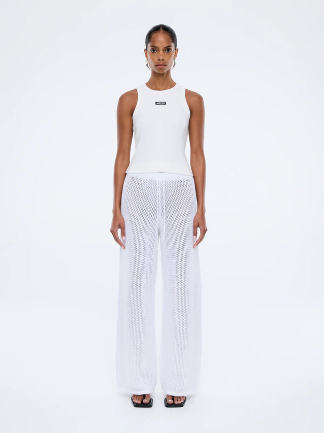 ENA PELLY - Harper Crochet Pant - Vintage White-Pants-ENA PELLY-6-UPTOWN LOCAL