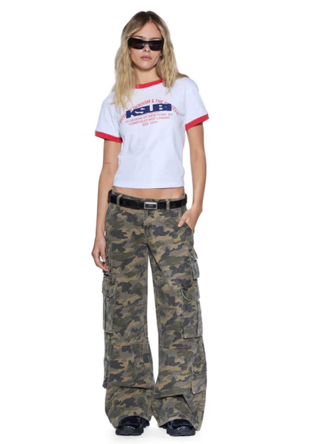 KSUBI - Varsity Shrunken SS Tee - White-T-Shirts-Ksubi-6/XS-UPTOWN LOCAL