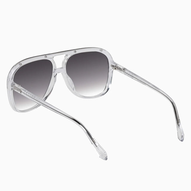 VALLEY - Bang - Crystal w. Silver Metal Trim / Black Gradient Polarised Lens-Sunglasses-Valley-UPTOWN LOCAL