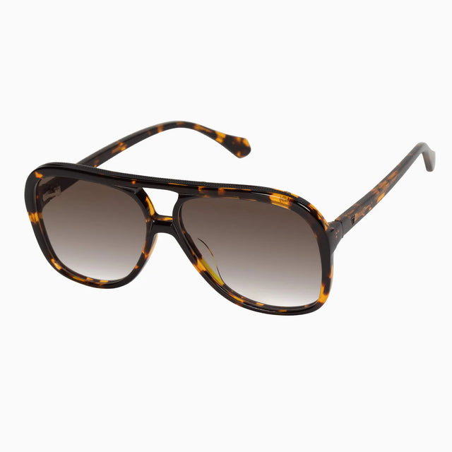 VALLEY - Bang - Dark Tort w. Matte Black Metal Trim / Brown Gradient Polarised Lens-Sunglasses-Valley-UPTOWN LOCAL