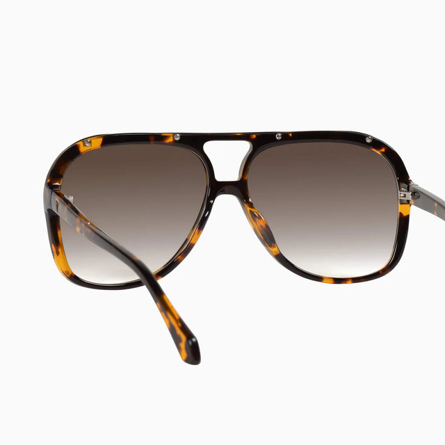 VALLEY - Bang - Dark Tort w. Matte Black Metal Trim / Brown Gradient Polarised Lens-Sunglasses-Valley-UPTOWN LOCAL