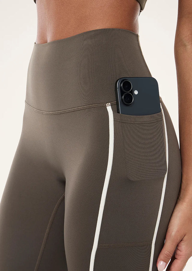 PE NATION - Dynamic Full Length Legging - Major Brown-Activewear-PE Nation-6/XS-UPTOWN LOCAL