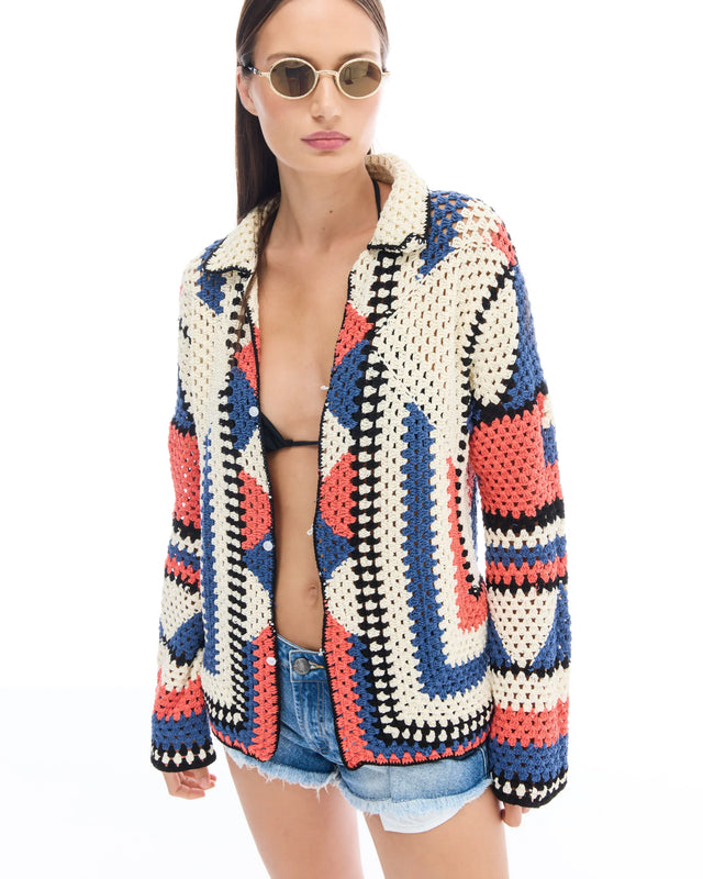 THE TALES - Hand Knitted Crochet Cardigan-Knitwear-The Tales-S/M-UPTOWN LOCAL