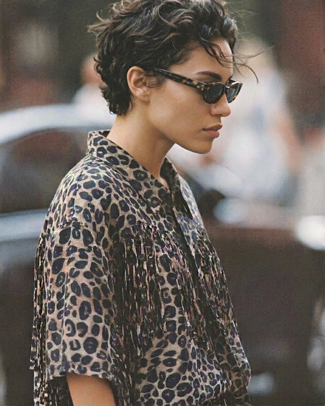 THE TALES - Ibiza Animal Fringe Shirt-Shirts-The Tales-XS-UPTOWN LOCAL