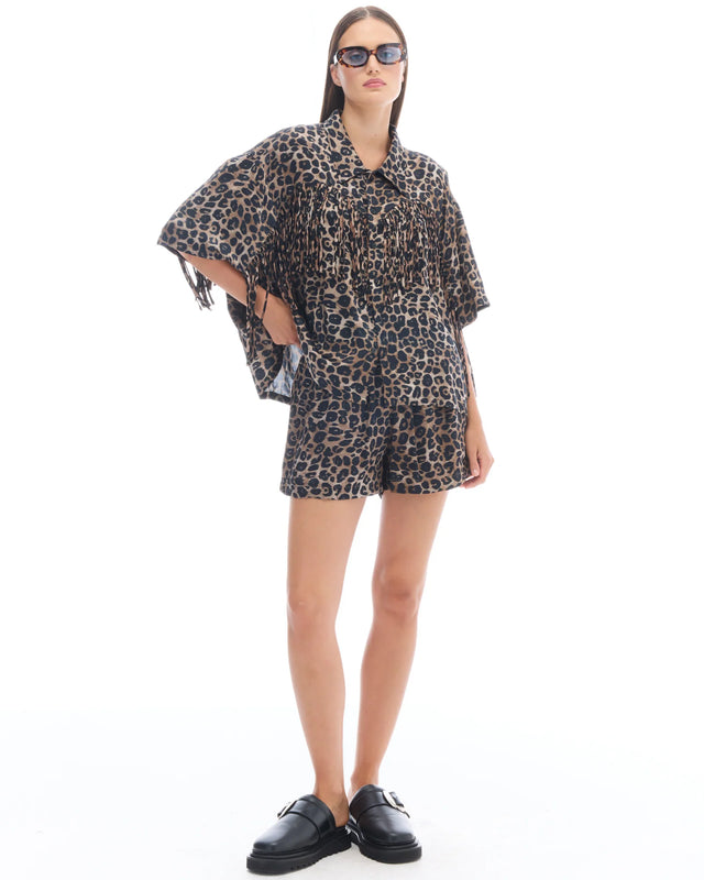 THE TALES - Ibiza Animal Fringe Shirt-Shirts-The Tales-XS-UPTOWN LOCAL
