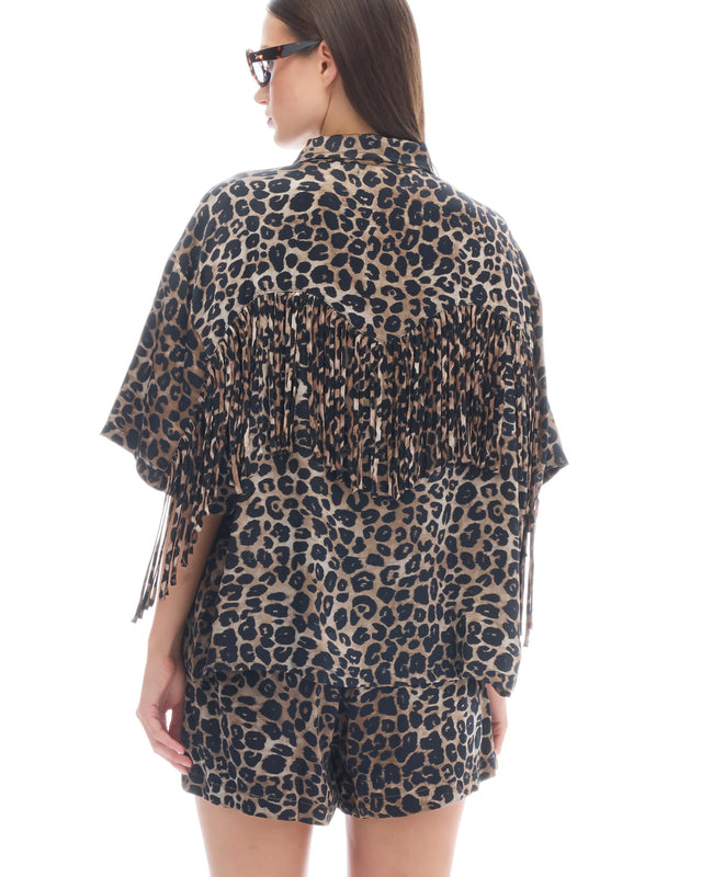 THE TALES - Ibiza Animal Fringe Shirt-Shirts-The Tales-XS-UPTOWN LOCAL