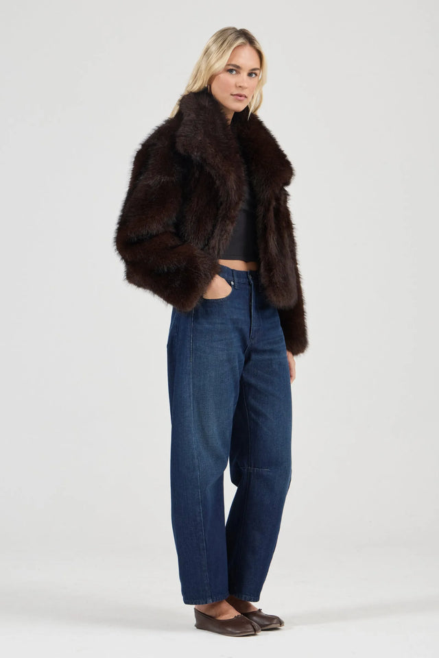 ROLLAS - Mila Jacket - Espresso-Jackets-Rolla's-6/XS-UPTOWN LOCAL