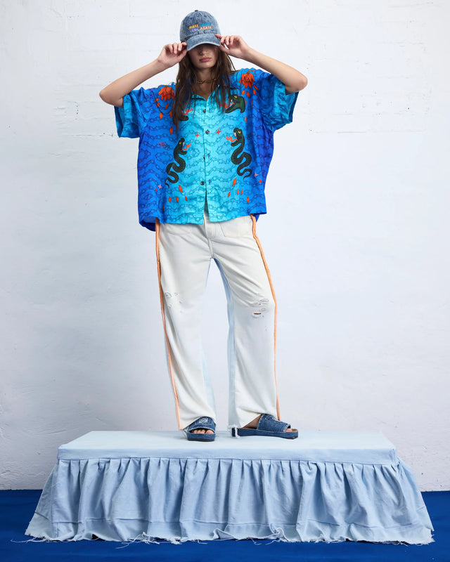 THE TALES - Snake Chain Oversized Shirt