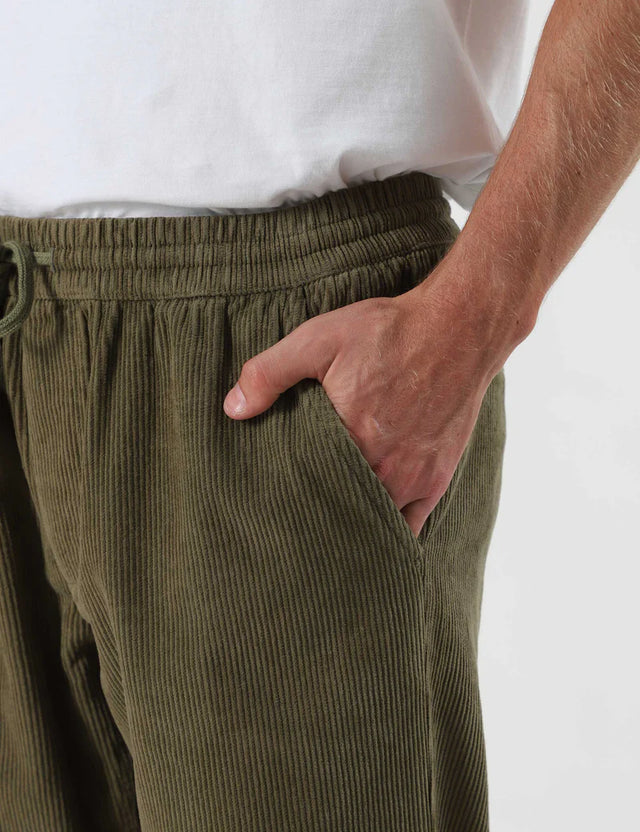 MR SIMPLE - Burbank Cord Pant - Army-Pants-Mr. Simple-S-UPTOWN LOCAL