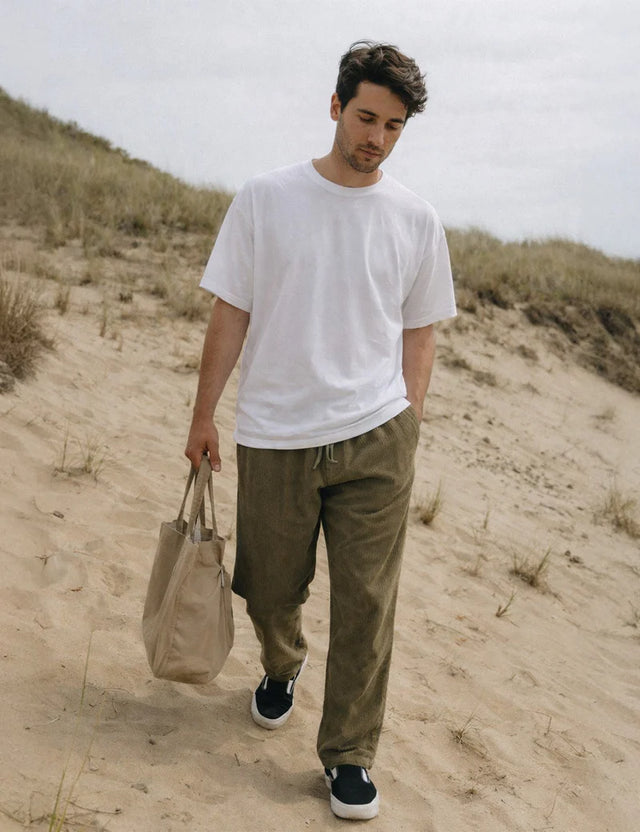 MR SIMPLE - Burbank Cord Pant - Army-Pants-Mr. Simple-S-UPTOWN LOCAL