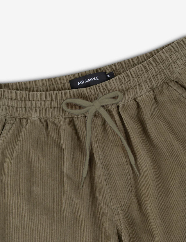 MR SIMPLE - Burbank Cord Pant - Army-Pants-Mr. Simple-S-UPTOWN LOCAL
