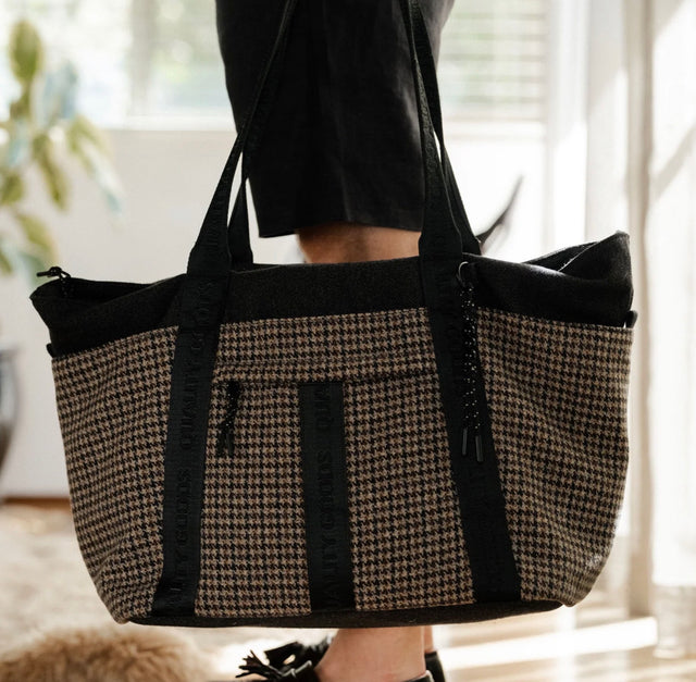 MR SIMPLE - Jasper Tote Large - Houndstooth-Bags-Mr. Simple-UPTOWN LOCAL