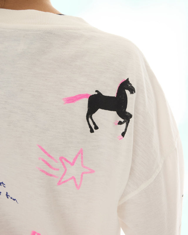 THE TALES - Animal illustrated Long Sleeve Top